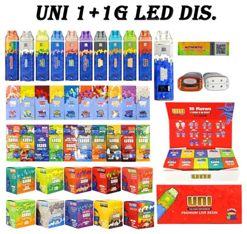 uni 1+1g led disposable vape uni 1+1g led disposable vape