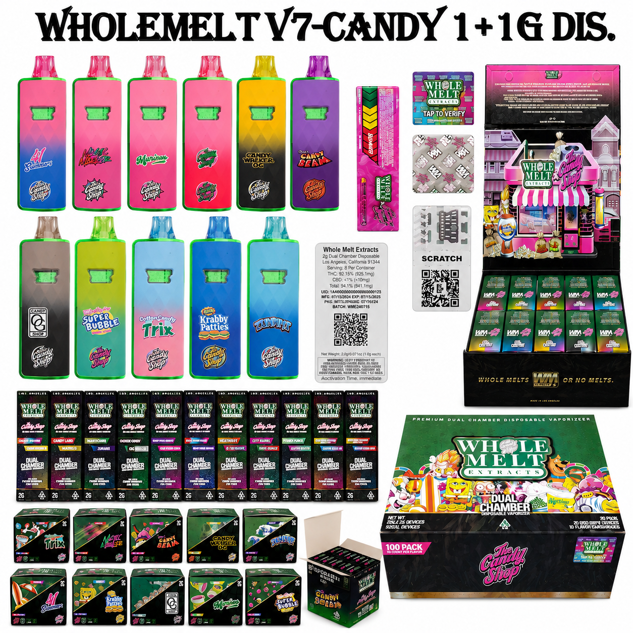 wholemelt v7 candy 1+1g dis. wholemelt v7 candy 1+1g dis.