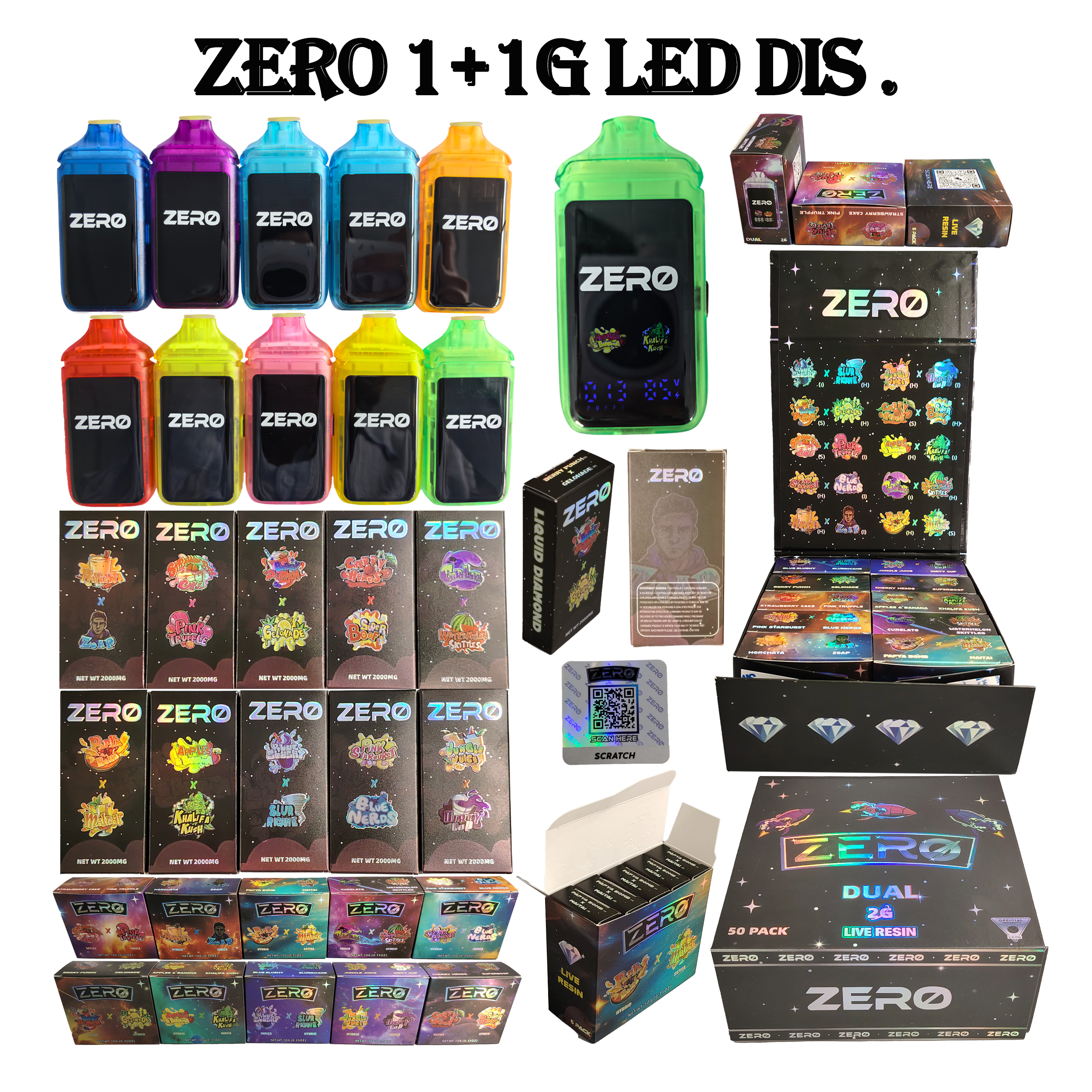 Zero 1+1 LED dis. zero 1+1 led dis.