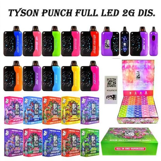 tyson punch full 2g led disposable vape tyson punch full 2g led disposable vape