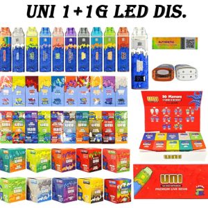 uni 1+1g led disposable vape