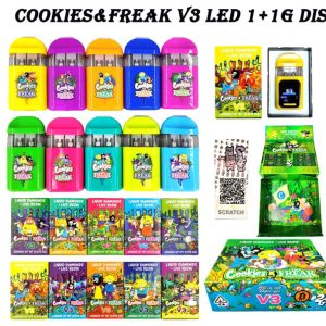 cookies freak v3 led 1+1g dual tank disposable vape