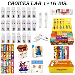 choices lab 1+1g dual tank disposable vape
