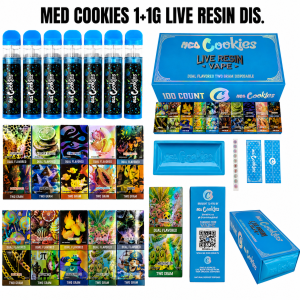 med cookies 1+1g live resin vape