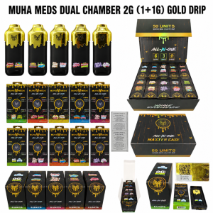 muha&meds dual chamber 2g (1+1g) gold drip disposable
