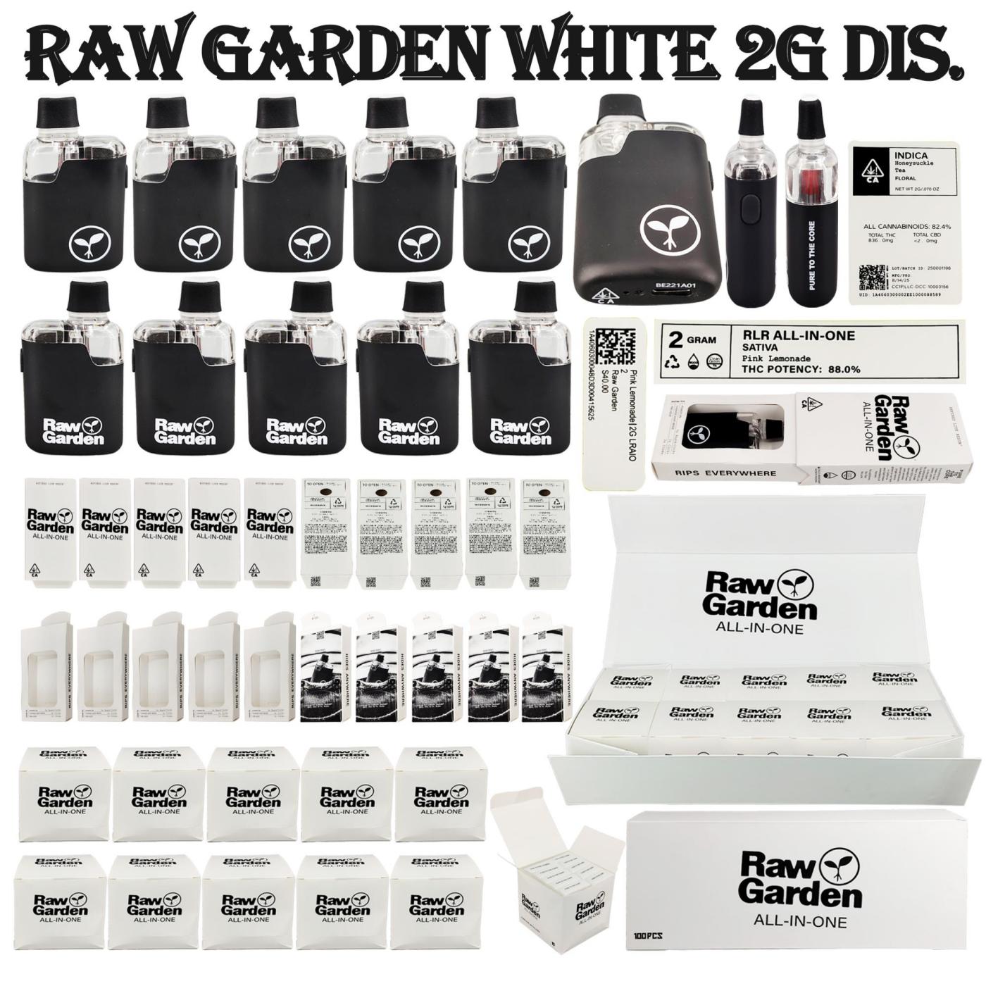raw garden white 2g dis. raw garden white 2g dis.