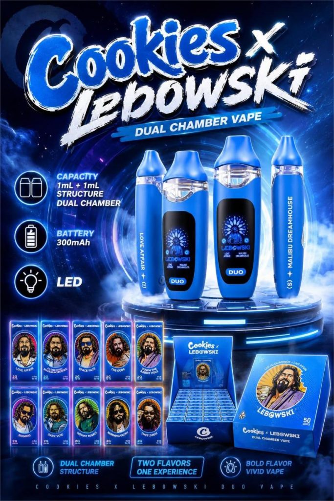 Cookies x Lebowski Duo 2ML Dual Chamber Empty Vape 图像(1)