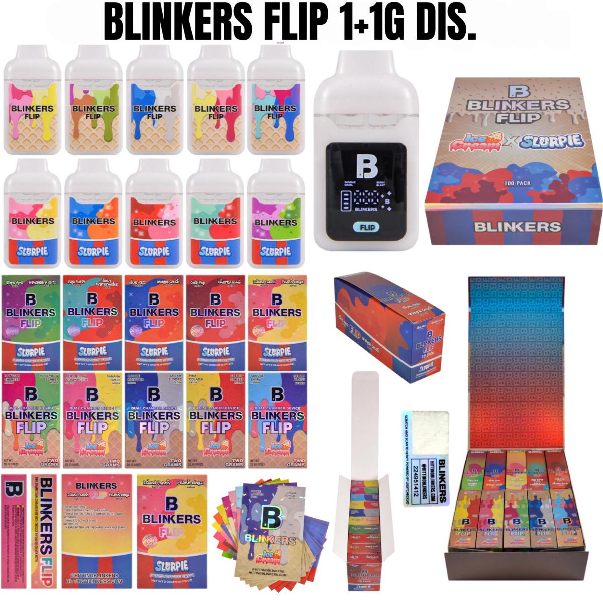 Blinkers Flip 2G dual chamber vape with screen